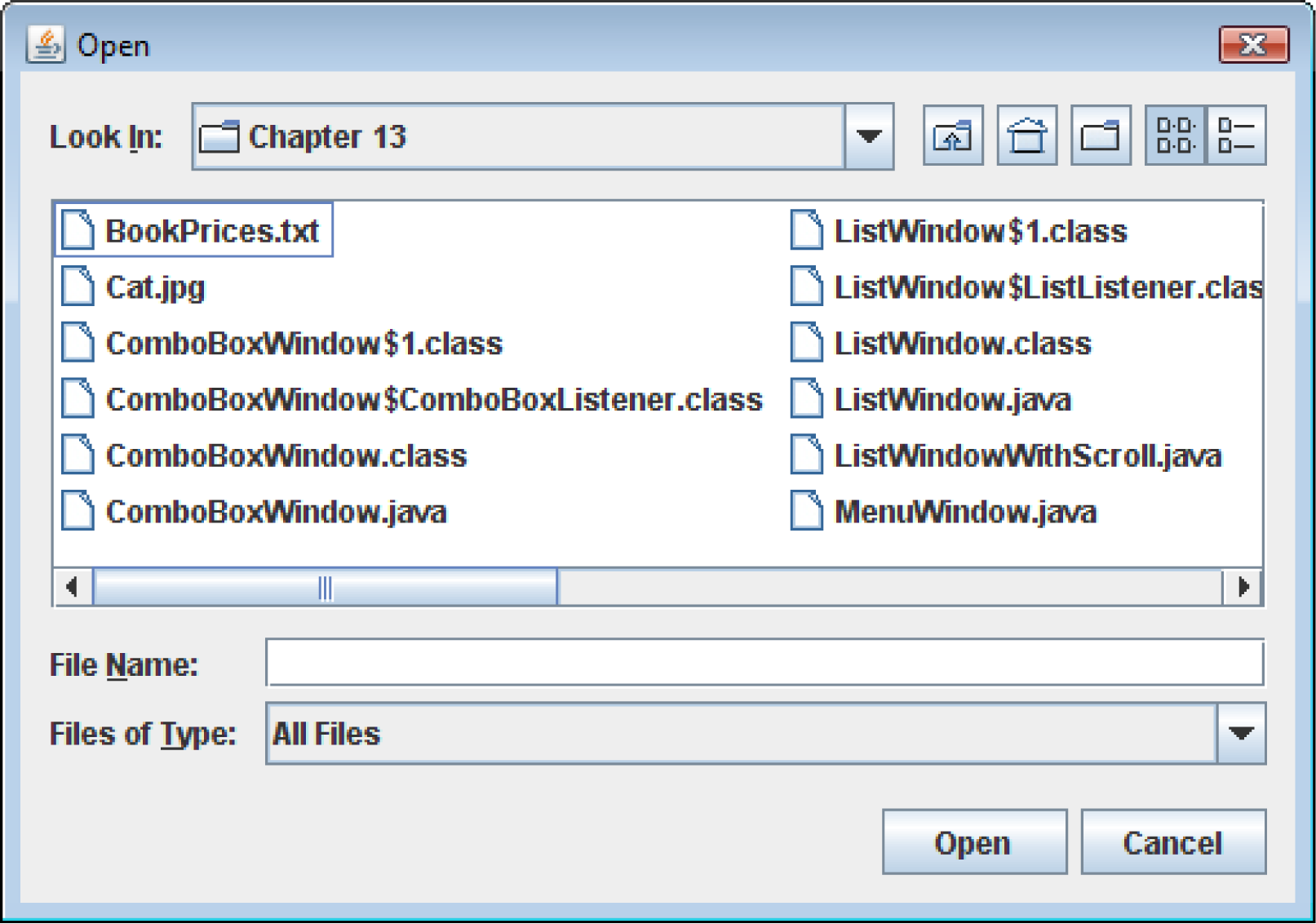 File Chooser Windows