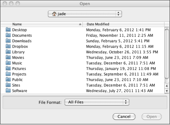 File Chooser Mac